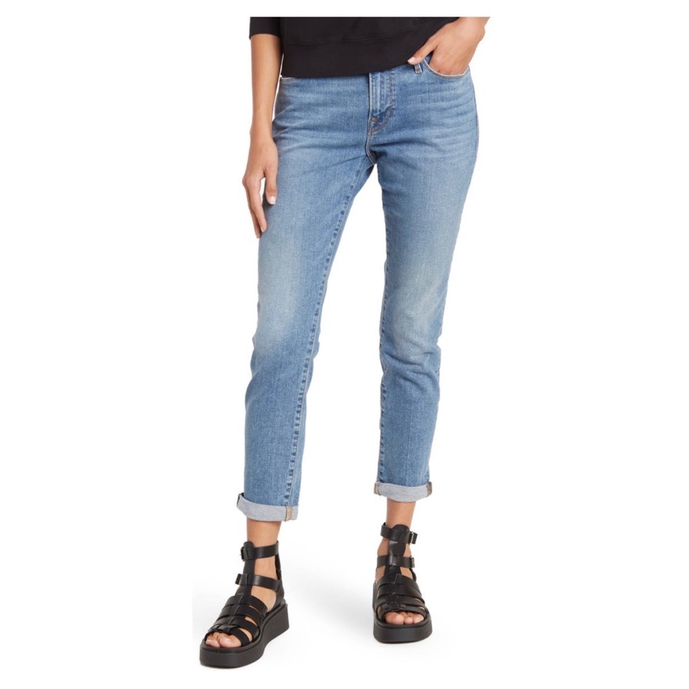 Frame Le Garcon Cuffed Crop Boyfriend Jeans